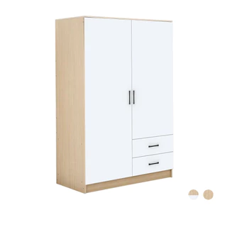 Furinbox ตู้เสื้อผ้า 2 บาน รุ่น FINCE ขนาด 120 ซม. - มี 2 สีให้เลือก