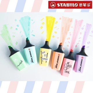 ปากกาเน้นข้อความ Stabilo Boss / Boss Mini / Swing Cool Pastel เซ็ต 6 สี