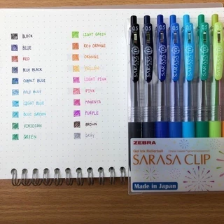 SARASA Clip ปากกาเจลและไส้ปากกา ขนาด 0.3 0.4 0.5 และ 0.7 MM