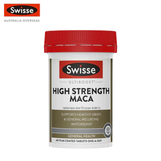 Swisse Ultiboost High Strength Maca (EXP:01 2028) วิตามินสำหรับผู้ชาย เพิ่มความแข็งแรงสูง มาเก๊า สมรรถภาพทางเพศ สารต้านอนุมูลอิสระ (วันหมดอายุ:01/2028) [ระยะเวลาส่ง: 5-10 วัน]