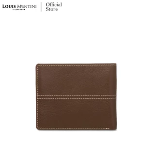 [ส่งด่วนฟรี] Louis Montini (Vintage Style) กระเป๋าสตางค์ผู้ชาย สไตล์วินเทจ กระเป๋าหนังวัวแท้ Men’s wallet TTM090