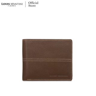 [ส่งด่วนฟรี] Louis Montini (Vintage Style) กระเป๋าสตางค์ผู้ชาย สไตล์วินเทจ กระเป๋าหนังวัวแท้ Men’s wallet TTM090