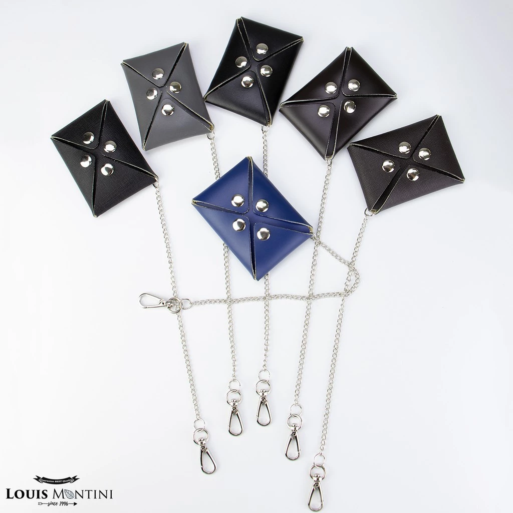 Louis Montini กระเป๋าใส่บัตร หนังวัวแท้ กระเป๋าใส่เหรียญหนังแท้ Credit Card Wallet Card Holder WK10 WK12
