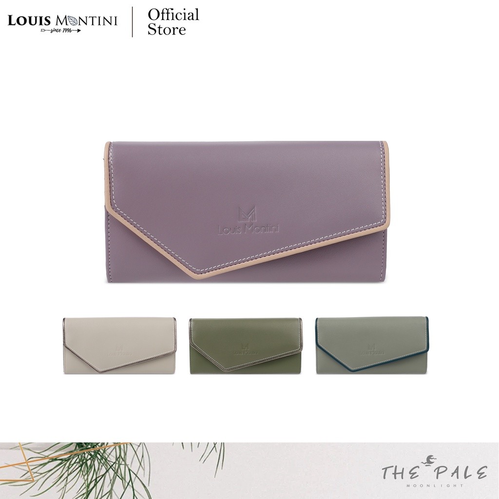 Louis Montini (Formal Wallet) กระเป๋าสตางค์ผู้หญิง กระเป๋าพับยาว กระเป๋าแฟชั่น Women's wallet WL18