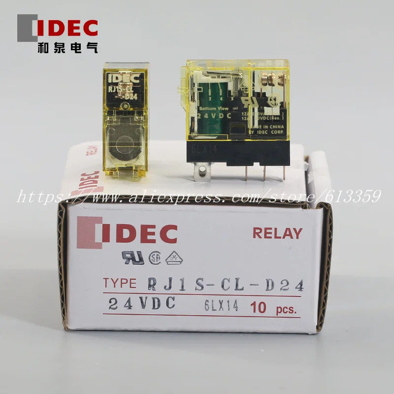 10ชิ้นใหม่เดิม IDEC รีเลย์ RJ1S-CL-D24 24VDC RJ1S-CL-A220 220VAC SJ1S-05B