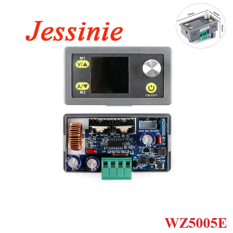 โมดูลแปลงไฟ WZ5005E DC DC Step Down Buck Converter แรงดันคงที่ กระแสคงที่ CC CV ปรับได้ 50V 5A โวลต์