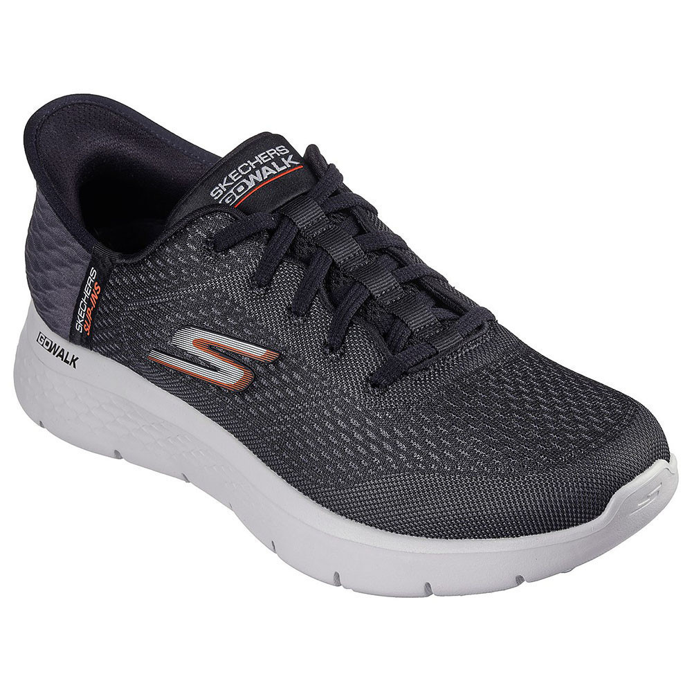Skechers สเก็ตเชอร์ส รองเท้าผู้ชาย Men Slip-ins GOwalk Flex New World Walking Shoes - 216505-BKOR Air-Cooled Memory Foam