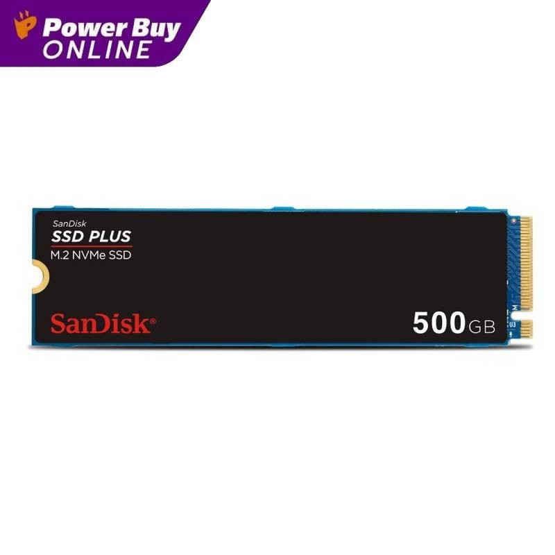Sandisk SSD PLUS M.2 NVMe PCIe Gen 3.0 SSD ภายใน (500GB) รุ่น SDSSDA3N-500G-G26