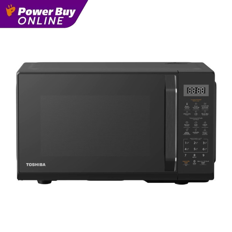 TOSHIBA ไมโครเวฟ (800 วัตต์, 20 ลิตร, สีดำ) รุ่น MW3-EM20PE(BK)