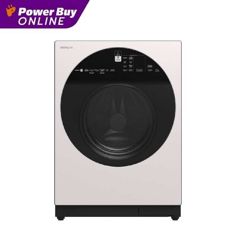 [จัดส่งพร้อมติดตั้ง] HITACHI เครื่องซักผ้าฝาหน้า (10 KG.) รุ่น BD-100GV WH