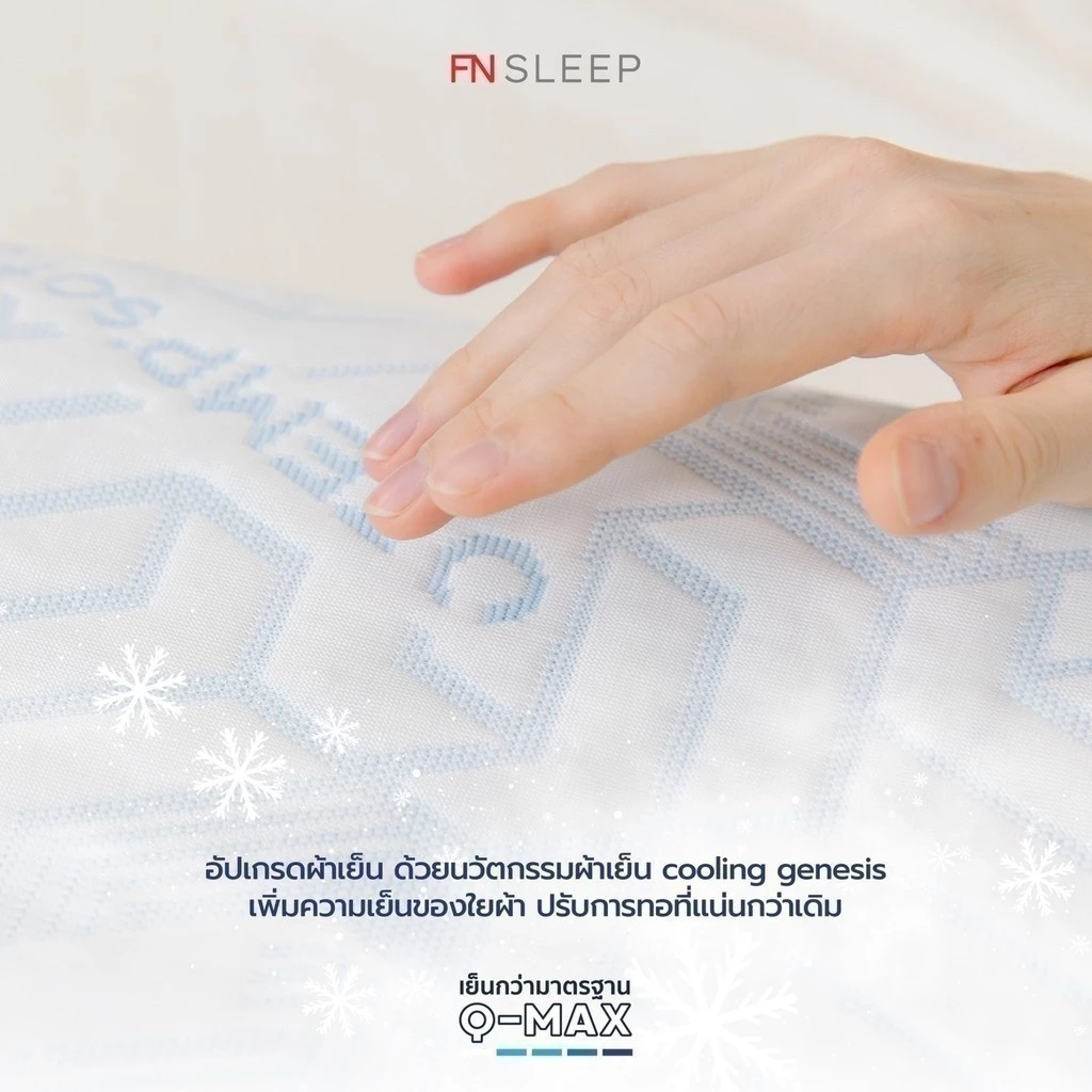 FN หมอนErgonomic หมอนเมมโมรี่โฟมผสานเจลเย็น TEMPSoft Pillow Contour ปรับอุณหภูมิตามร่างกาย thumbnail 6