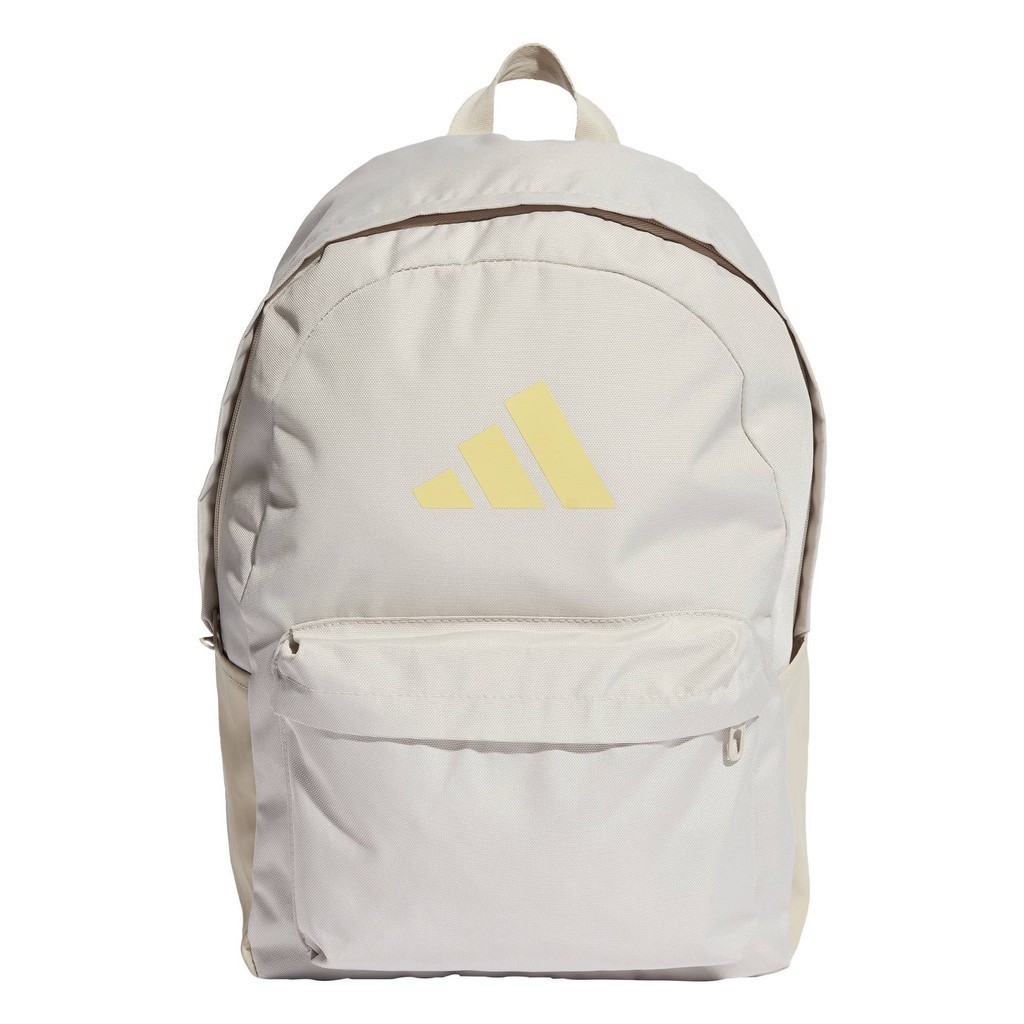 adidas ไลฟ์สไตล์ กระเป๋าเป้โลโก้ Classic 3 Bar Unisex สีเบจ IS7057