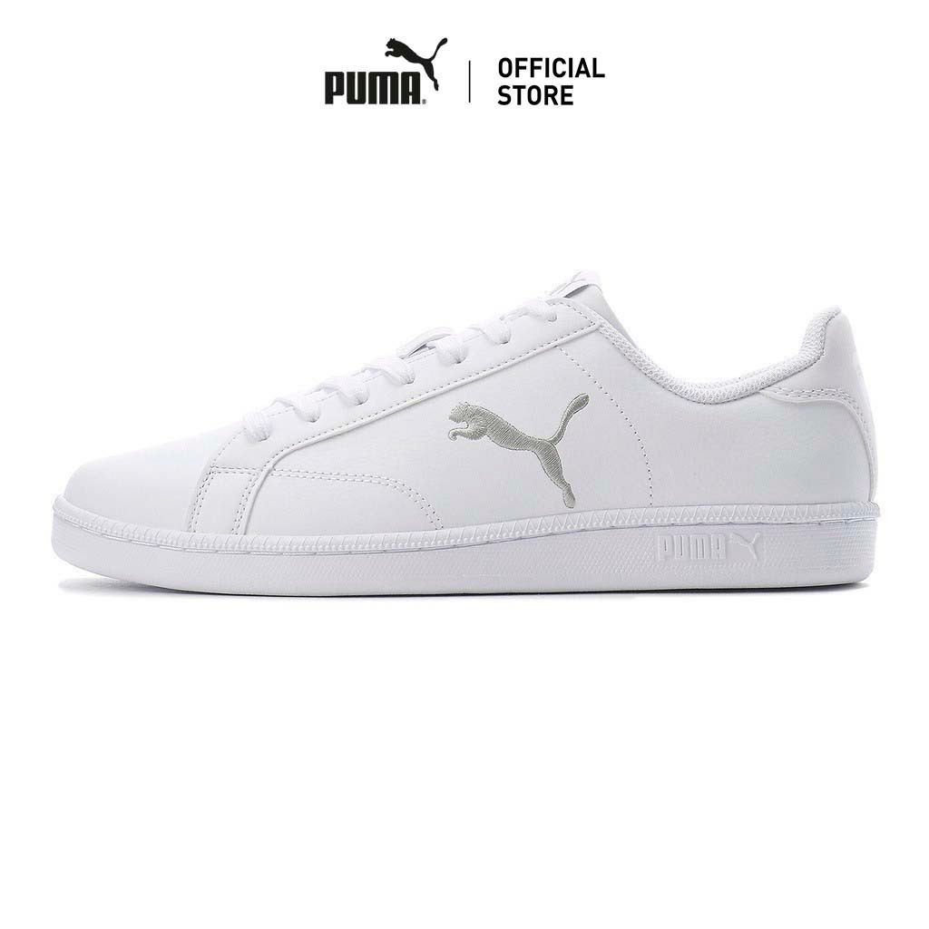 PUMA BASICS – รองเท้ากีฬาทำจากหนัง Smash Cat สีขาว – 36294508