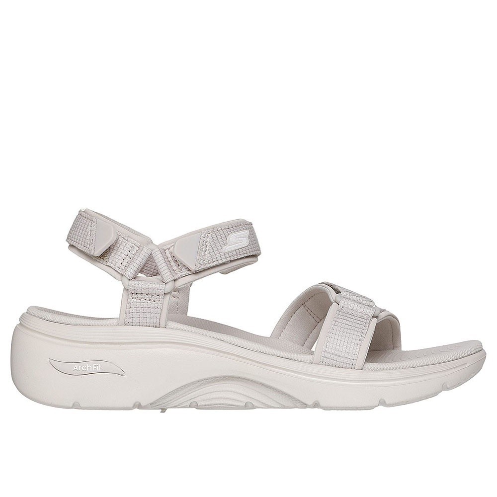 Skechers สเก็ตเชอร์ส รองเท้าแตะผู้หญิง Women GOwalk Arch Fit 2.0 Sandal Exhilarate Walking Sandals - 140876-NAT