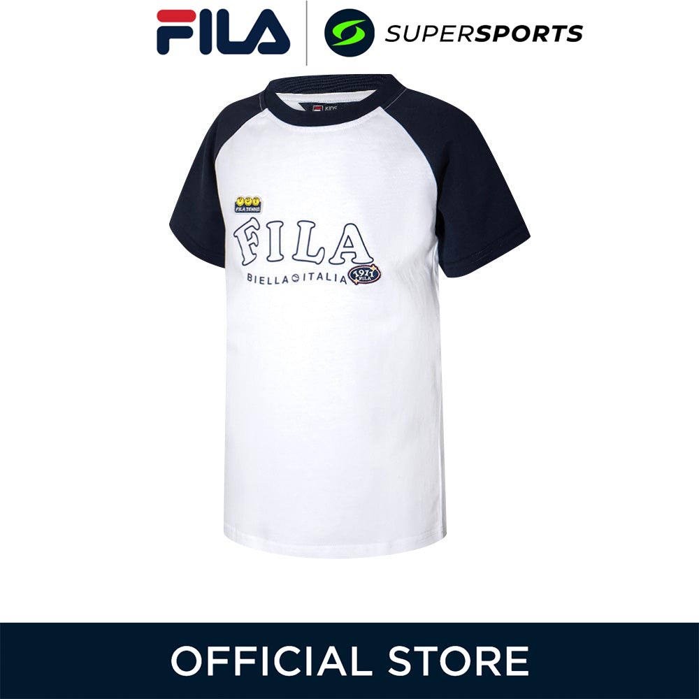 FILA Heritage สีขาว เสื้อยืดเด็ก