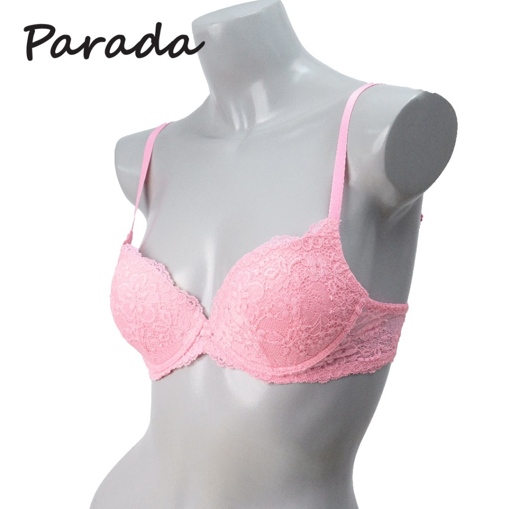 PARADA เสื้อชั้นในเสริมโครง ฟองน้ำโมล 3/4 คัพ  ทรงตัว ลูกไม้ยืดทั้งตัว รุ่น SV1H53