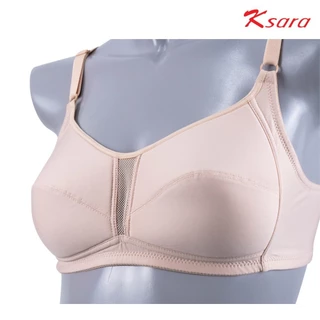 Ksara เสื้อชั้นใน KM9309 บราไร้โครง ของแท้ เกรด A เสริมฟองน้ำบาง แบบ sport เก็บเนื้อด้านข้าง กระชับเต้าทรงสวย
