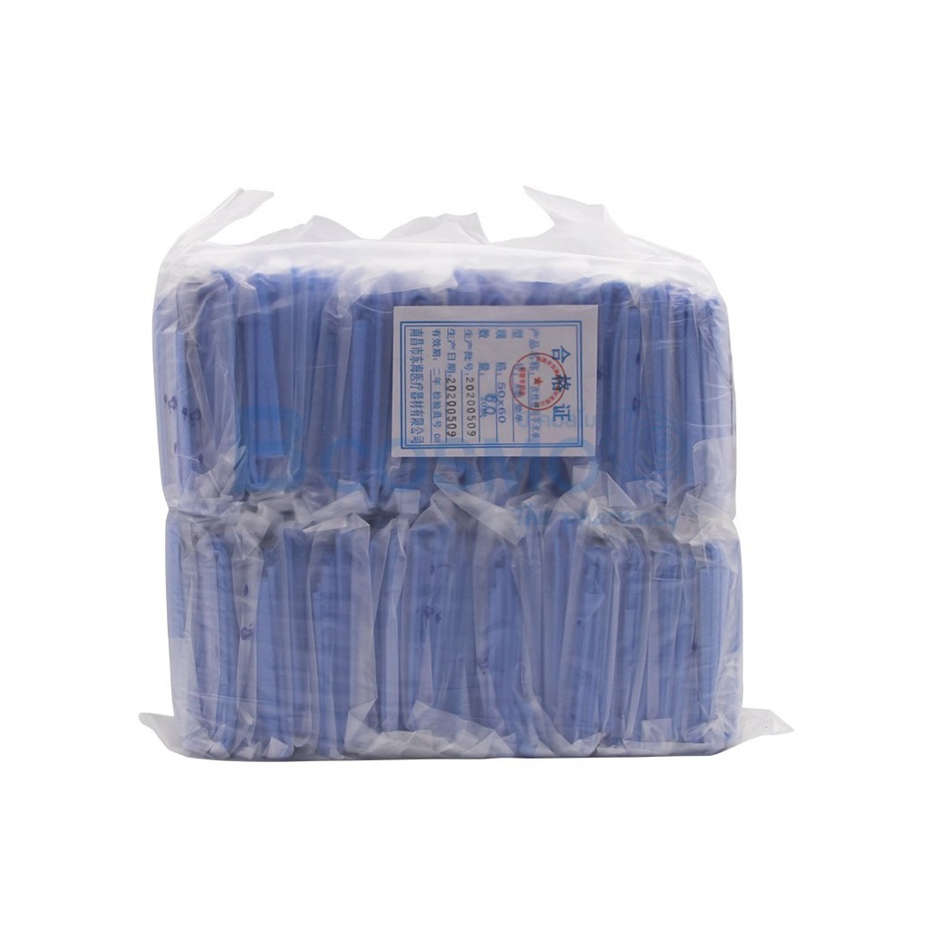 ผ้าเจาะกลาง สีฟ้า ระบายอากาศได้ดี สำหรับเปิดตำแหน่งเฉพาะจุดที่ต้องการผ่าตัด สำหรับใช้แล้วทิ้ง ( 1 แพ็ค 50 ผืน ) - รูปที่ 2