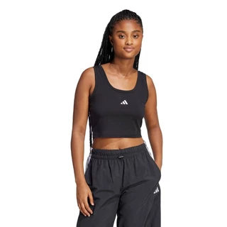 adidas ไลฟ์สไตล์ เสื้อกล้ามผ้าฝ้าย Essentials Small Logo Lifestyle ผู้หญิง สีดำ JE1321