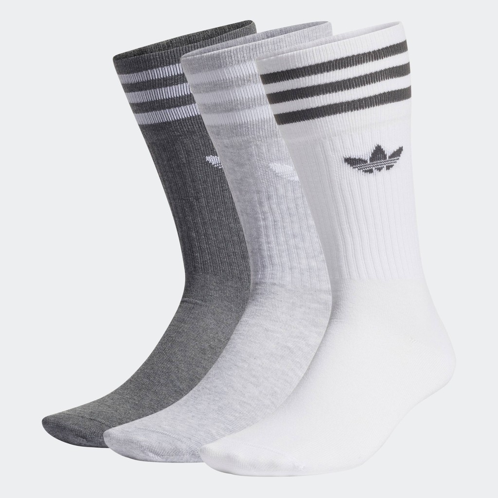 adidas Lifestyle Solid Crew Socks 3 Pairs Unisex White H62021