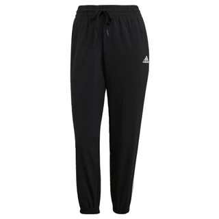 adidas ไลฟ์สไตล์ กางเกงขา 7 ส่วน adidas Essentials Woven 3-Stripes ผู้หญิง สีดำ GM5559