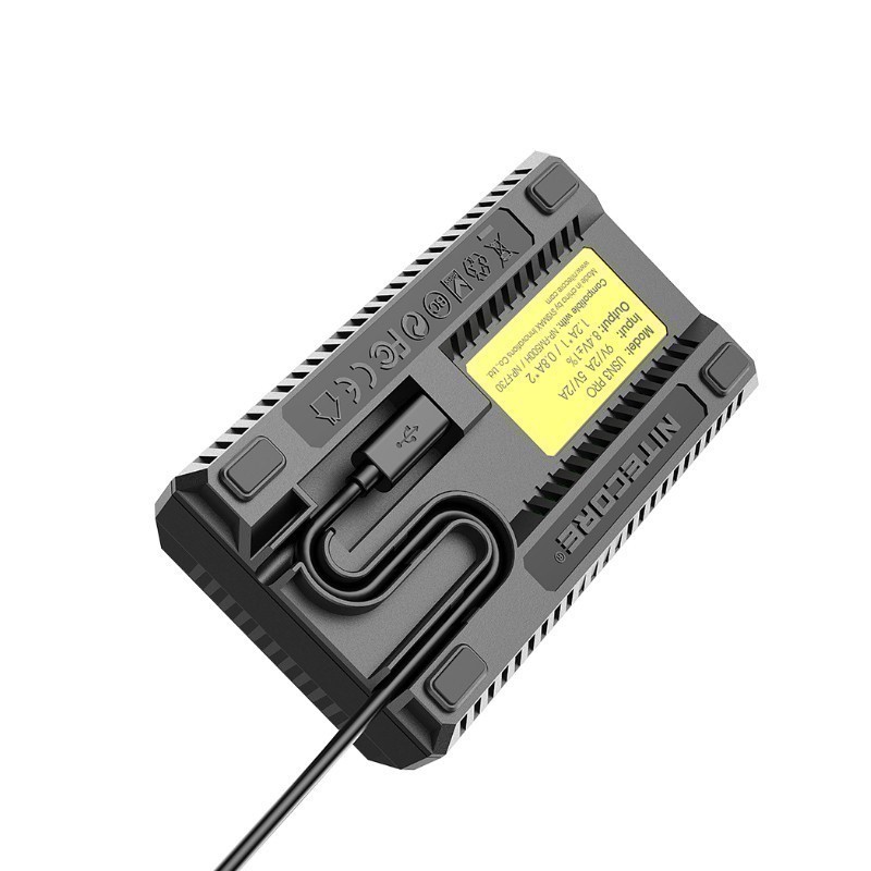 Nitecore USN3 PRO Dual USB Charger for Sony NP-FM500H/NP-F750/NP-F970 batteries