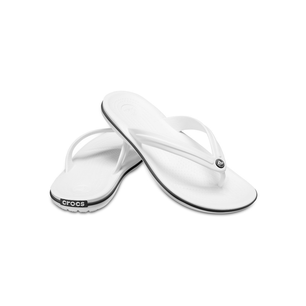 CROCS รองเท้าแตะผู้ใหญ่ CROCBAND FLIP รุ่น 11033100 - WHITE