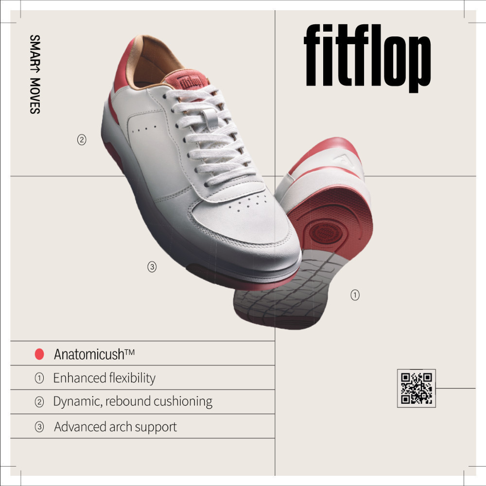 FITFLOP RALLY EVO LEATHER/SUEDE รองเท้าผ้าใบผู้หญิง รุ่น JH1-C40 สี BEIGE