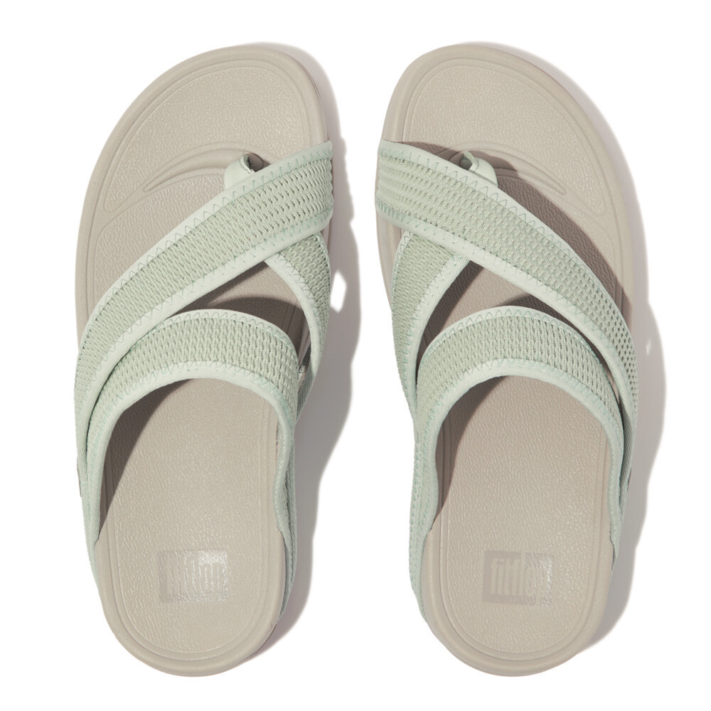 FITFLOP SLING KNIT-WEAVE รองเท้าแตะแบบหูหนีบผู้ชาย รุ่น HA4-B10 สี GREEN