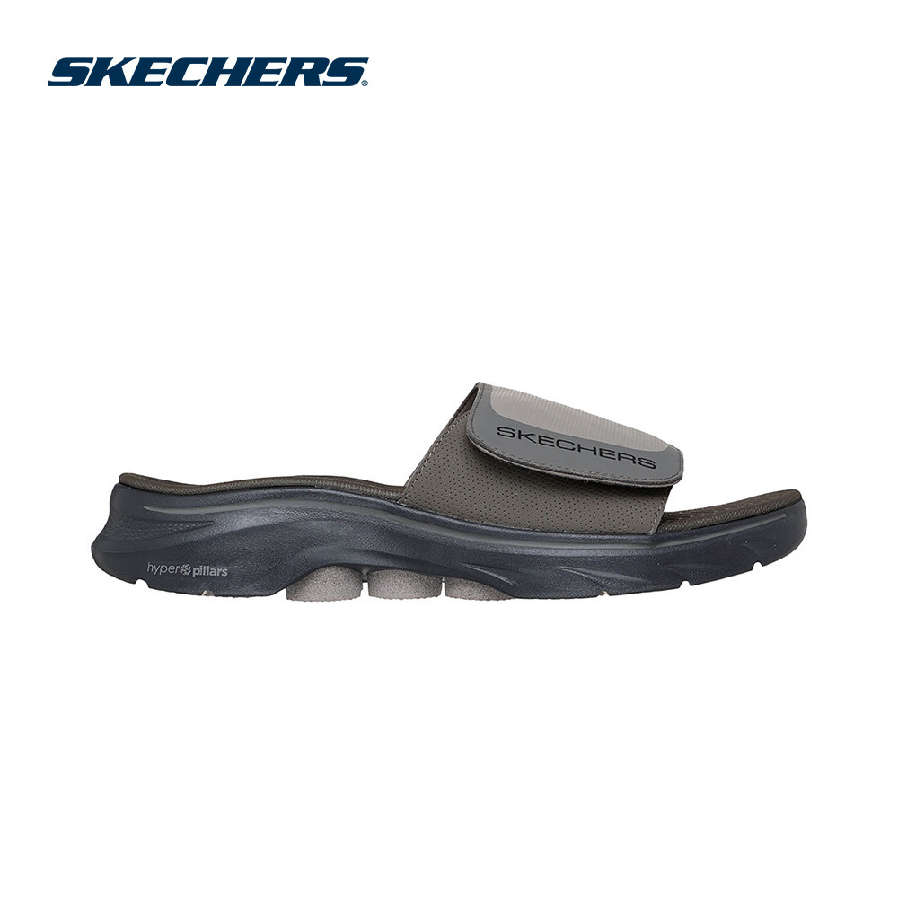 Skechers สเก็ตเชอร์ส รองเท้าแตะผู้ชาย Men GOwalk 7 Sandal On-the-GO Sandals Shoes - 229296-DKTP