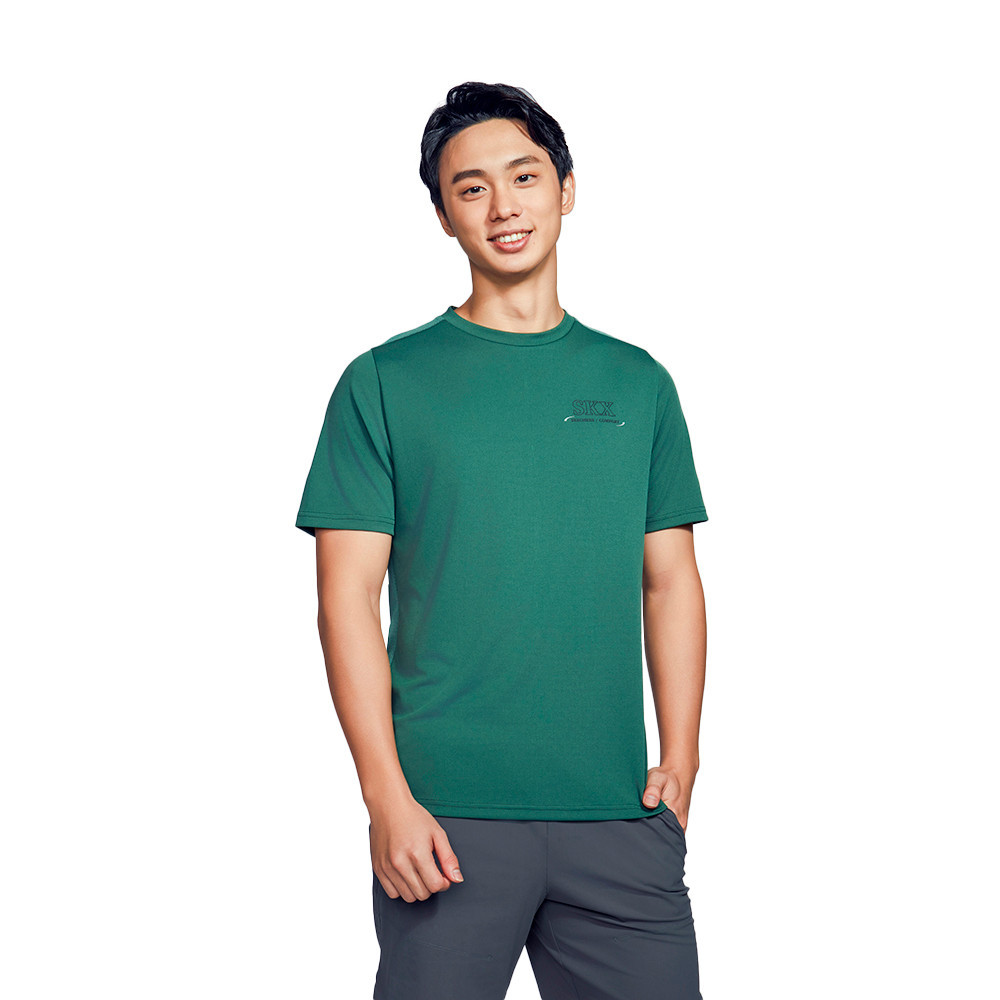 Skechers สเก็ตเชอร์ส เสื้อยืดแขนสั้นผู้ชาย Men Code Cyber Performance Short Sleeve Tee - SP324M528-G