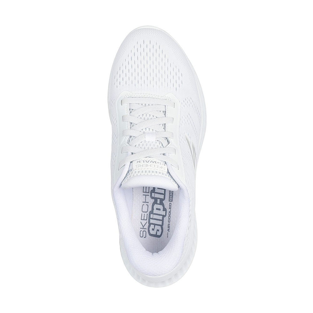 Skechers สเก็ตเชอร์ส รองเท้าผู้หญิง Women GOwalk Now GOwalk Shoes - 125643-WHT - Air-Cooled Goga Mat - รูปที่ 2