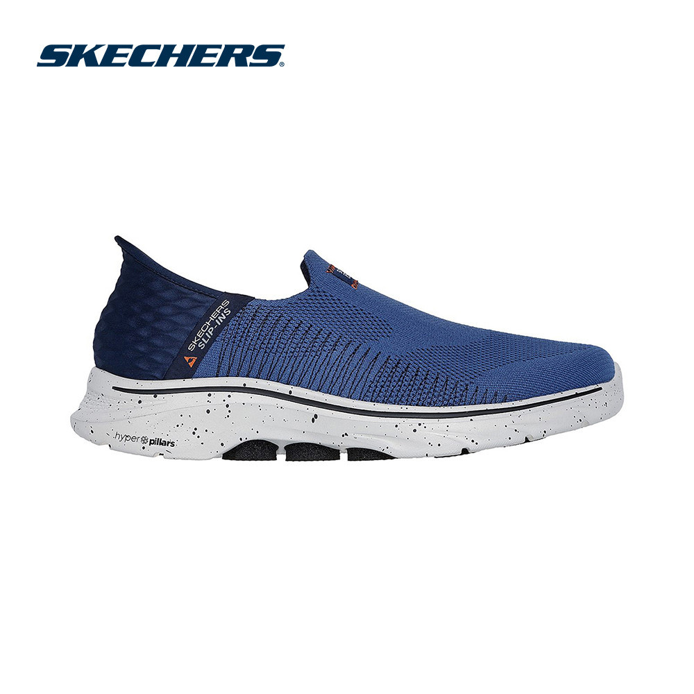 Skechers สเก็ตเชอร์ส รองเท้าผู้ชาย Men Slip-ins GOwalk 7 Walking Shoes – 216800-NVY Air-Cooled Memory Foam