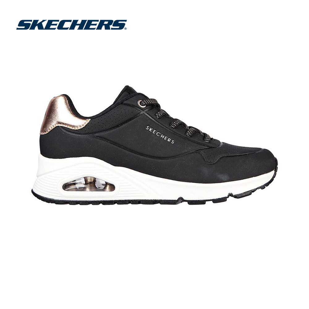 Skechers สเก็ตเชอร์ส รองเท้าผู้หญิง Women SKECHERS Street Uno Shimmer Away Shoes - 155196-BLK Air-Cooled Memory Foam