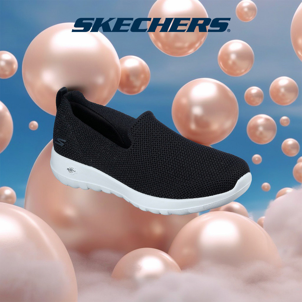 Skechers สเก็ตเชอร์ส รองเท้าผู้หญิง Women GOwalk Joy Walking Shoes - 124187-BKW Air-Cooled Goga Mat
