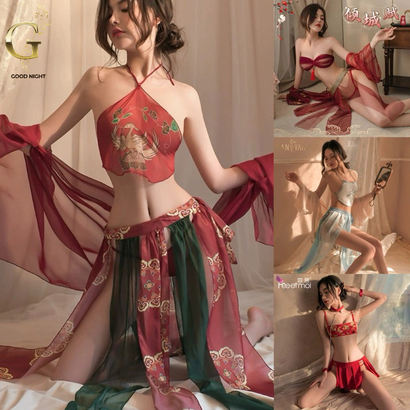 ชุดจีน บางกอกคณิการ์ ชุดตรุษจีน ชุดกี่เพ้า  ชุดนอนเซ็กซี่ รวมรุ่น R/J Goodnight888