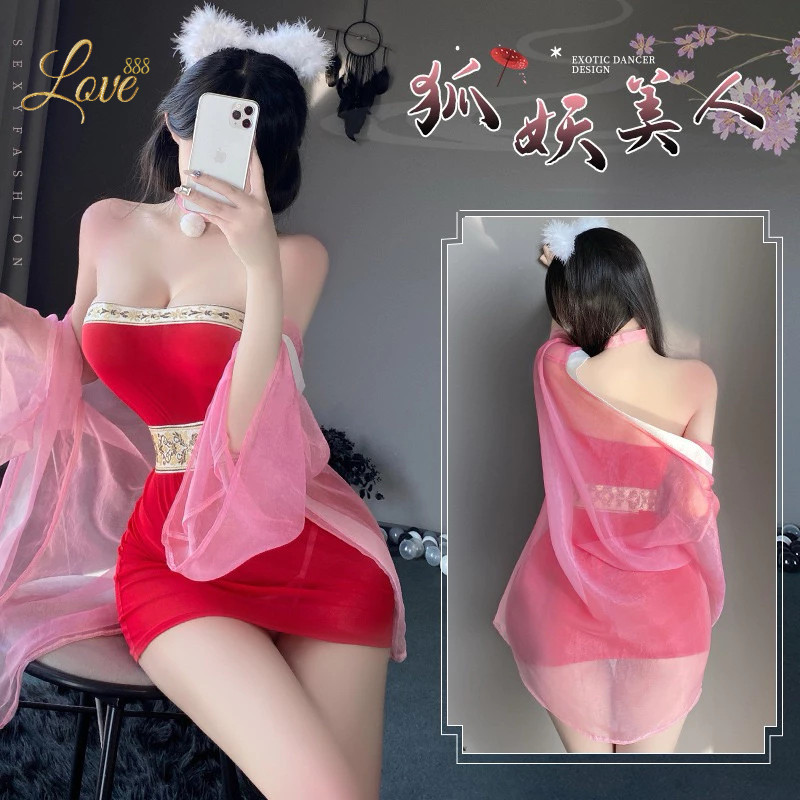 ชุดจีนกี่เพ้า ตรุษจีน รุ่น D8754(Kz) 🏆เกรดพรีเมี่ยมแท้ love888th