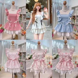 เสื้อผ้าผู้หญิง สาวอวบใส่ได้อกถึง 38 เสื้อคอเหลี่ยม แขนระบาย ลายดอกผ้าลายโทนสีสวยละมุน ผ้าดีเกินราคา✨(เสื้ออย่างเดียว)