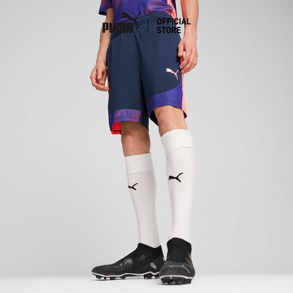 PUMA FOOTBALL - กางเกงขาสั้นผู้ชาย individualFINAL สีฟ้า  65958401