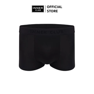 INNERCLUB บ๊อกเซอร์ชาย รุ่นAir Active กระชับเป้า ไม่เข้าวิน แพค 6 ตัว สีดำล้วน กางเกงในชาย Boxer