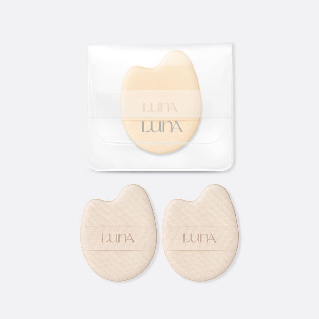 พร้อมส่ง Luna cover up finger puff ฟองน้ำดีไซน์เข้ามือเกลี่ยคอนซีลเลอร์ รองพื้น บรัชออน แพ็ค 3 ชิ้น