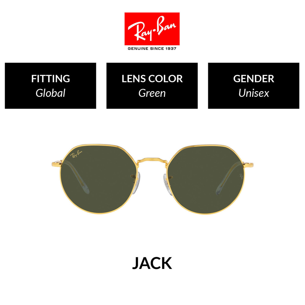 RAY-BAN JACK - RB3565 919631 -Sunglasses- แว่นกันแดด