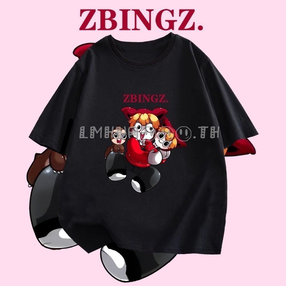 เสื้อยืด Zbing zt-SHIRT ลายการ์ตูนแฟชั่น ผ้าฝ้ายคุณภาพสูง ใส่สบาย S-5XL
