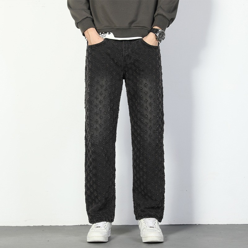 TLHGQ กางเกงยีนส์ผู้ชาย American high street