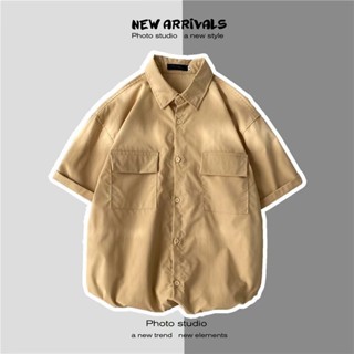 เสื้อเชิ้ตลําลอง ทรงหลวม เหมาะกับฤดูร้อน สไตล์เกาหลี และญี่ป…