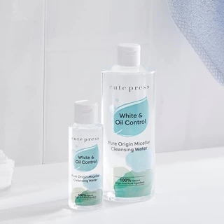 CUTE PRESS PURE ORIGIN MICELLAR CLEANSING WATER ไมเซลลาร์ เคล็นซิ่ง วอเทอร์ ทำความสะอาดผิวหน้า สูตรคุมมัน