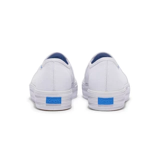 KEDS รองเท้าผ้าใบ มีส้น รุ่น TRIPLE DECKER CANVAS สีขาว ( WF67006 )
