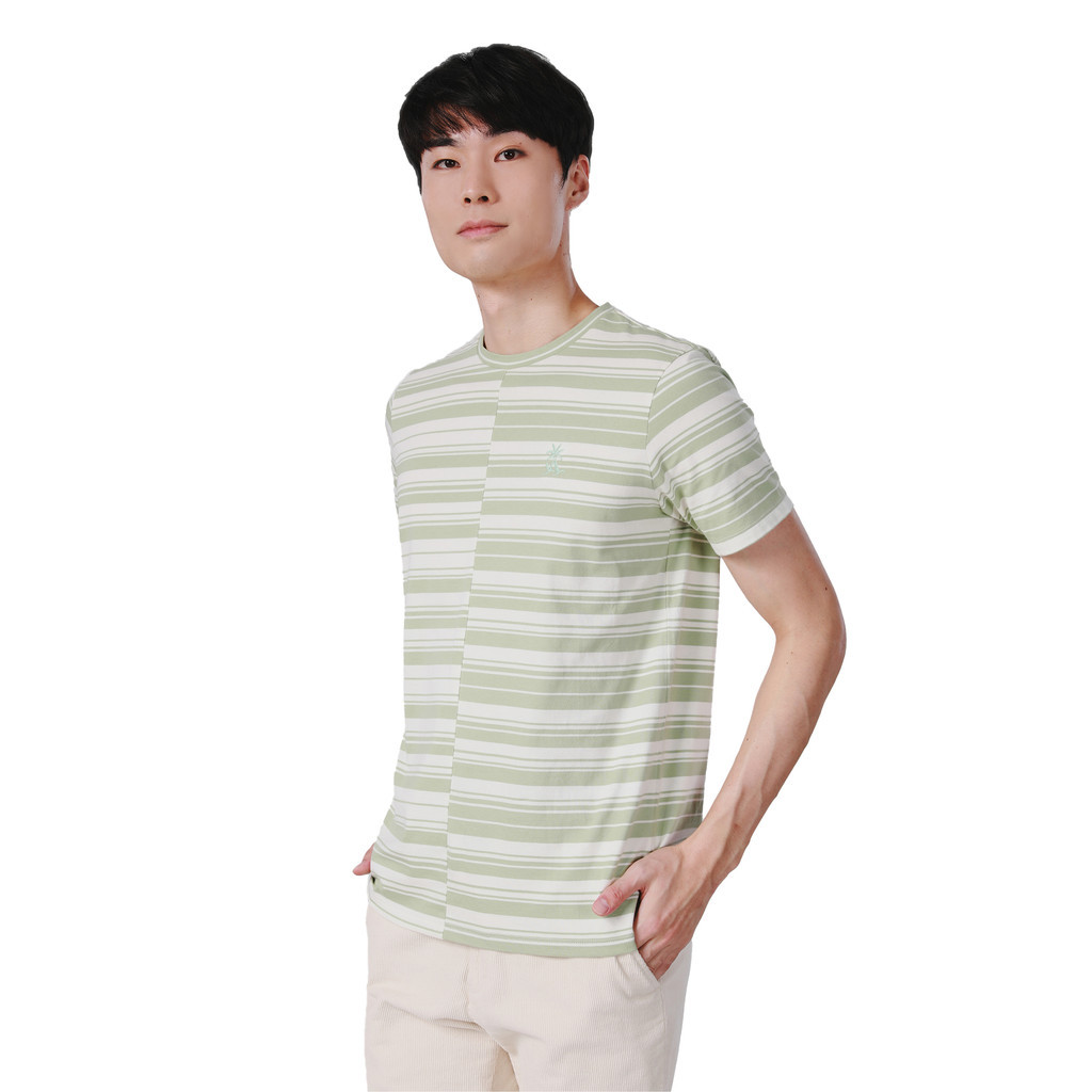 John Henry เสื้อยืดผู้ชาย ทรงเข้ารูป รุ่น JH S525MTSSM01 – สีเขียว ราคา ถูกที่สุด ดีลบีเคเค แกลเลอรีภาพที่ 3