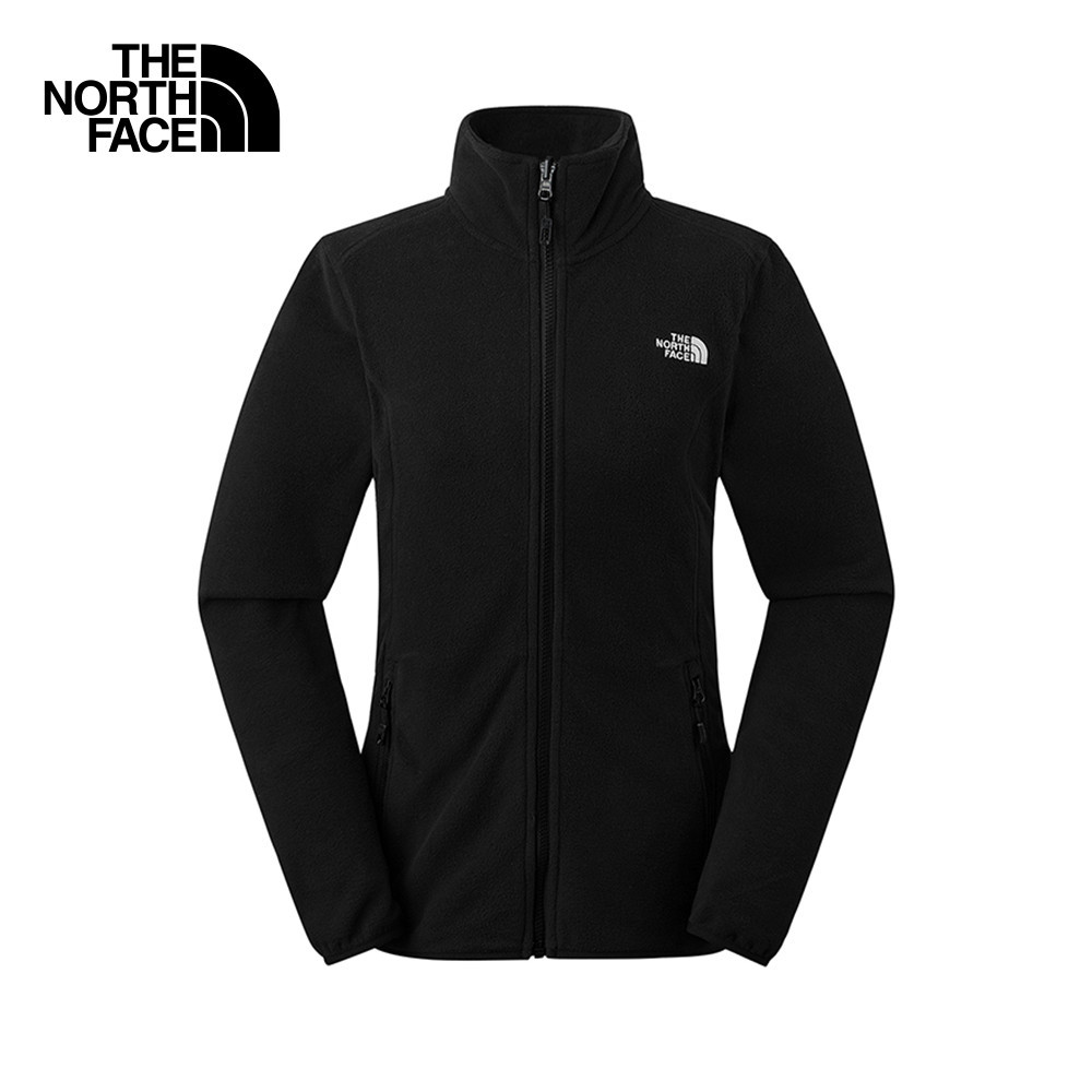THE NORTH FACE WOMEN 100 GLACIER FZ  (ดูตารางไซซ์ ASIA/AP) - TNF BLACK เสื้อผ้าฟรีสผู้หญิง