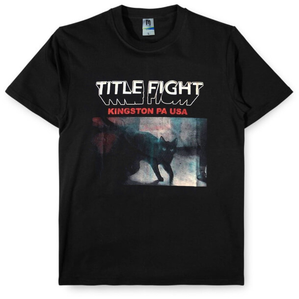 เสื้อยืด Title fight Kingston พร้อมป้ายสี merchcons